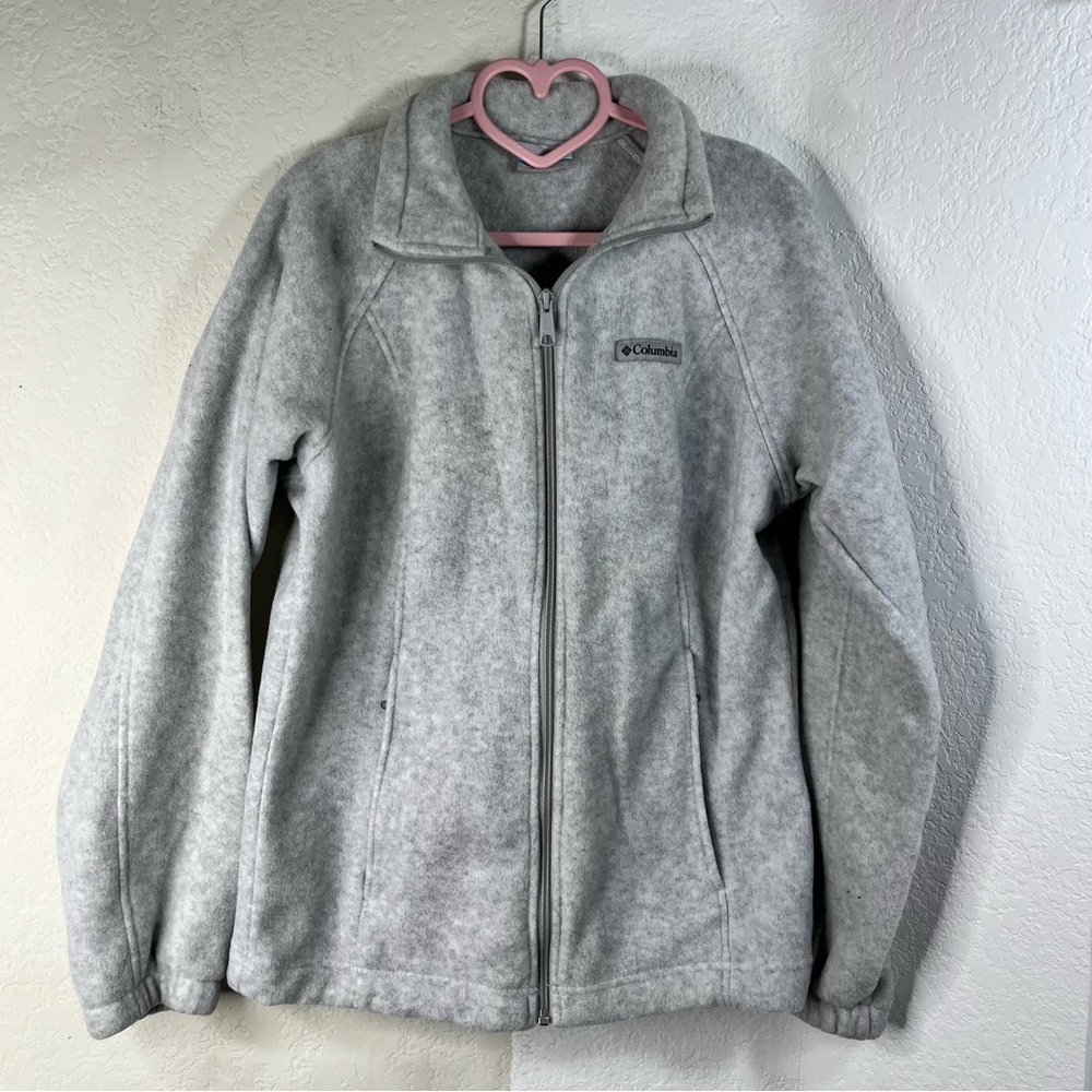 Columbia Gray Zip up Jacket, Size Small